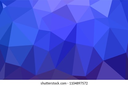 Light BLUE vector polygon abstract background. Triangular geometric sample with gradient.  The best triangular design for your business.