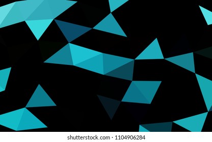 Light BLUE vector polygon abstract polygon abstract. A sample with polygonal shapes. A new texture for your design.
