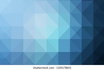 Light BLUE vector polygon abstract backdrop. Elegant bright polygonal illustration with gradient. The template for cell phone's backgrounds.