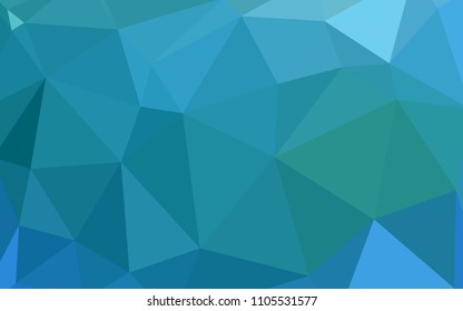 Light BLUE vector polygon abstract backdrop. Colorful illustration in abstract style with triangles. Template for cell phone's backgrounds.