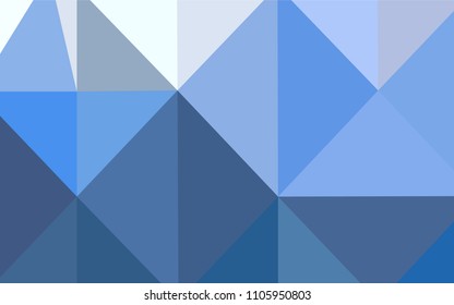 Light BLUE vector polygon abstract background. Modern geometrical abstract illustration with gradient. That new template can be used for your brand book.