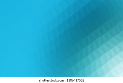 Light BLUE vector polygon abstract background. Colorful illustration in abstract style with gradient. The elegant pattern can be used as part of a brand book.