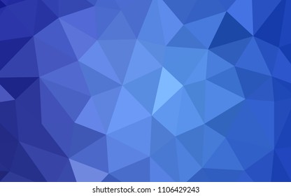 Light BLUE vector polygon abstract backdrop. Glitter abstract illustration with an elegant triangles. Brand new style for your business design.