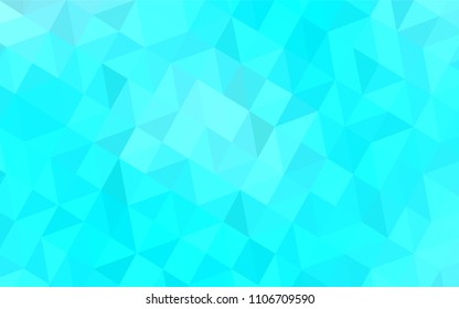 Light BLUE vector polygon abstract layout. Creative geometric illustration in Origami style with gradient. Polygonal design for your web site.