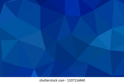 Light BLUE vector polygon abstract background. Shining polygonal illustration, which consist of triangles. Brand new style for your business design.