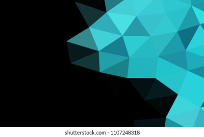 Light BLUE vector polygon abstract polygon abstract. Modern geometrical abstract illustration with gradient. The template can be used as a background for cell phones.