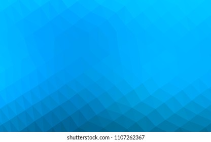 Light BLUE vector polygon abstract backdrop. Colorful abstract illustration with gradient. The best triangular design for your business.