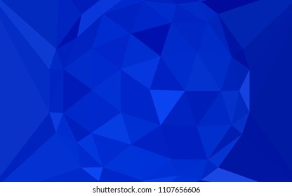 Light BLUE vector polygon abstract layout with a gem in a centre. Polygonal abstract illustration with gradient. Brand new style for your business design.