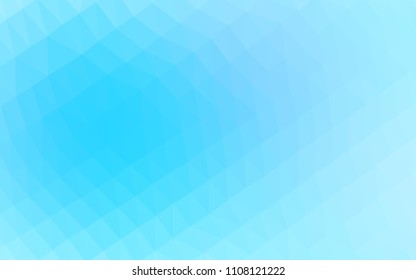 Light BLUE vector polygon abstract background. Shining colored illustration in a Brand new style. A completely new template for your business design.