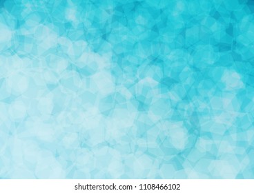 Light BLUE vector polygon abstract background. Glitter abstract illustration with an elegant design. The polygonal design can be used for your web site.