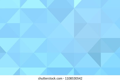 Light BLUE vector polygon abstract backdrop. Polygonal abstract illustration with gradient. Brand new style for your business design.