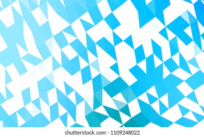 Light BLUE vector polygon abstract pattern. An elegant bright illustration with gradient. The template can be used as a background for cell phones.