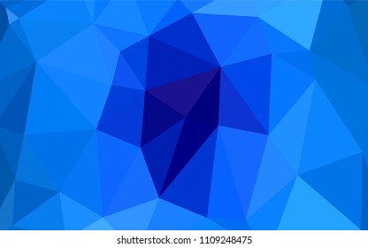 Light BLUE vector polygon abstract background. Colorful illustration in polygonal style with gradient. The polygonal design can be used for your web site.