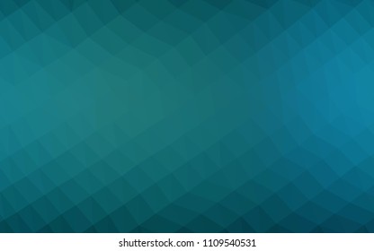 Light BLUE vector polygon abstract layout. A vague abstract illustration with gradient. A completely new template for your business design.