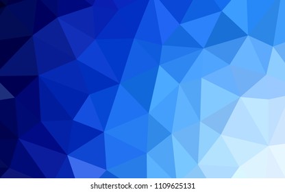 Light BLUE vector polygon abstract backdrop. Creative geometric illustration in Origami style with gradient. Completely new template for your banner.