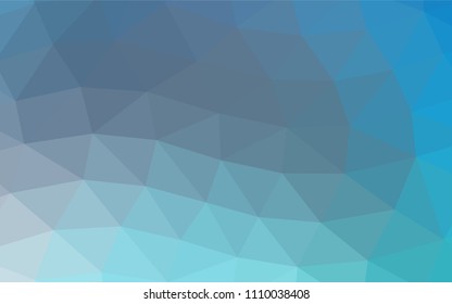Light BLUE vector polygon abstract template. Shining illustration, which consist of triangles. The elegant pattern can be used as part of a brand book.