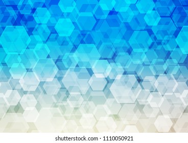 Light BLUE vector polygon abstract background. Colorful abstract illustration with gradient. Brand new style for your business design.