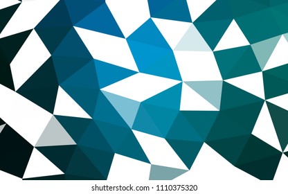 Light BLUE vector polygon abstract polygon abstract. Modern geometrical abstract illustration with gradient. A completely new template for your business design.