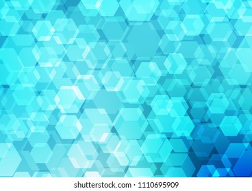 Light BLUE vector polygon abstract pattern. An elegant bright illustration with gradient. The polygonal design can be used for your web site.