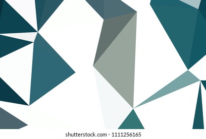 Light BLUE vector polygon abstract layout. A completely new color illustration in a polygonal style. Brand new style for your business design.