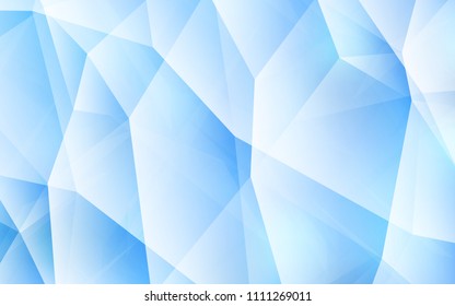 Light BLUE vector polygon abstract background. Colorful abstract illustration with triangles. Brand new design for your business.