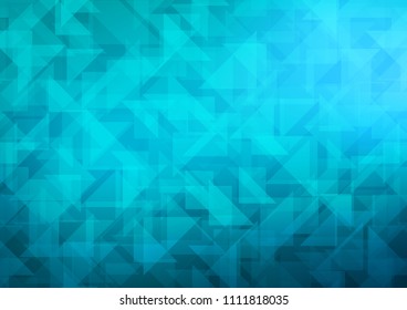 Light BLUE vector polygon abstract background. Geometric illustration in Origami style with gradient.  A completely new template for your business design.