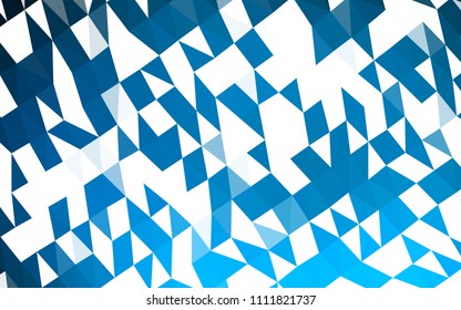 Light BLUE vector polygon abstract background. Colorful illustration in abstract style with gradient. The polygonal design can be used for your web site.