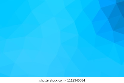 Light BLUE vector polygon abstract polygon abstract. A completely new color illustration in a vague style. A completely new design for your business.