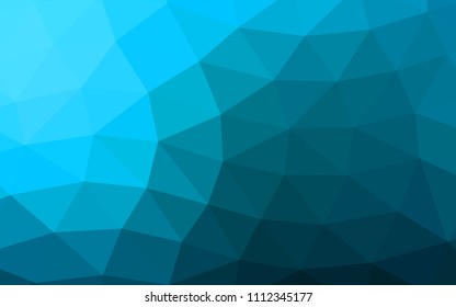 Light BLUE vector polygon abstract polygon abstract. A sample with polygonal shapes. Brand new design for your business.