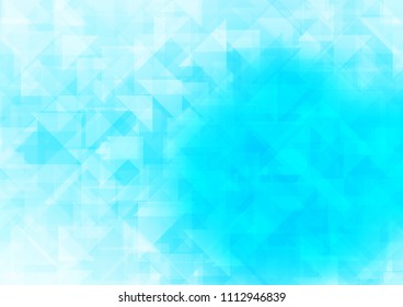Light BLUE vector polygon abstract polygon abstract. Creative illustration in halftone style with gradient. The template can be used as a background for cell phones.