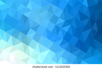 Light BLUE vector polygon abstract layout. A sample with polygonal shapes. Template for cell phone's backgrounds.