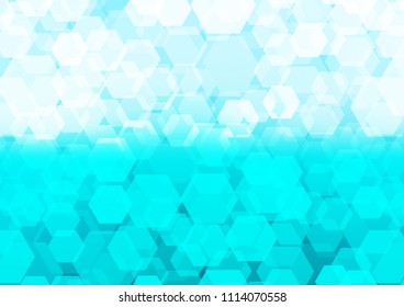 Light BLUE vector polygon abstract background. Brand new colored illustration in blurry style with gradient. Brand new design for your business.