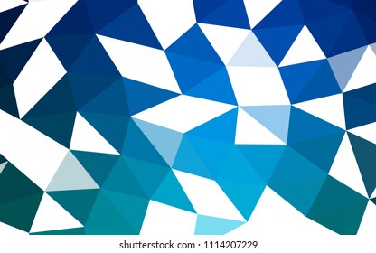 Light BLUE vector polygon abstract polygon abstract. A sample with polygonal shapes. A completely new template for your business design.