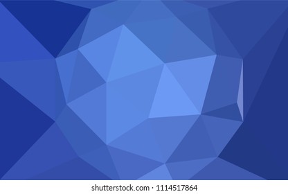 Light BLUE vector polygon abstract backdrop. Colorful illustration in abstract style with triangles. Completely new template for your banner.