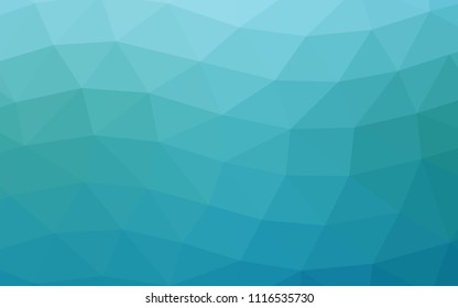 Light BLUE vector polygon abstract polygon abstract. Creative geometric illustration in Origami style with gradient. The textured pattern can be used for background.