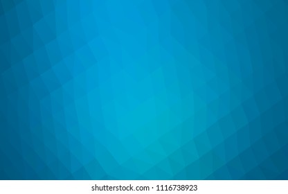 Light BLUE vector polygon abstract layout. Glitter abstract illustration with an elegant design. Brand new style for your business design.