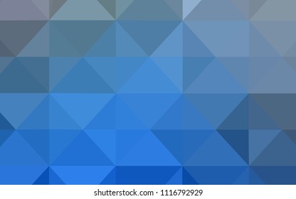 Light BLUE vector polygon abstract background. Triangular geometric sample with gradient.  Pattern for a brand book's backdrop.