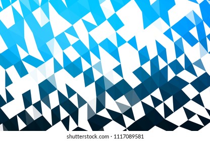 Light BLUE vector polygon abstract background. Colorful abstract illustration with gradient. The polygonal design can be used for your web site.