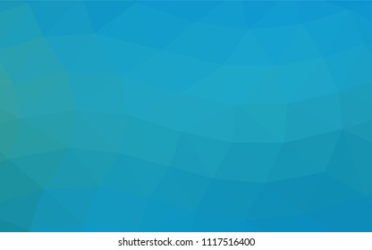 Light BLUE vector polygon abstract background. Shining illustration, which consist of triangles. Triangular pattern for your business design.