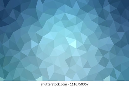 Light BLUE vector polygon abstract background. Creative illustration in halftone style with triangles. Brand new style for your business design.