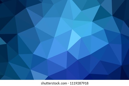 Light BLUE vector polygon abstract backdrop. Creative geometric illustration in Origami style with gradient. Brand new style for your business design.