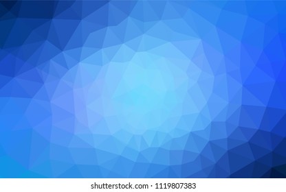 Light BLUE vector polygon abstract backdrop. Colorful illustration in polygonal style with gradient. Brand new style for your business design.