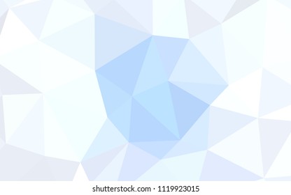 Light BLUE vector polygon abstract layout. Geometric illustration in Origami style with gradient.  Completely new template for your banner.
