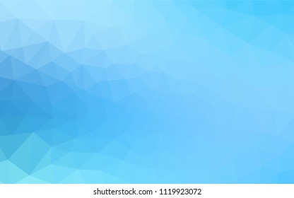 Light BLUE vector polygon abstract backdrop. Colorful illustration in polygonal style with gradient. New template for your brand book.