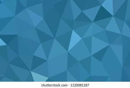 Light BLUE vector polygon abstract backdrop. Creative illustration in halftone style with triangles. Pattern for a brand book's backdrop.