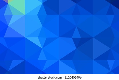 Light BLUE vector polygon abstract layout. Modern abstract illustration with triangles. Triangular pattern for your business design.