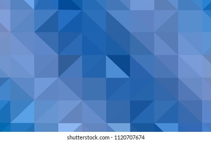 Light BLUE vector polygon abstract background. A completely new color illustration in a polygonal style. A completely new design for your leaflet.