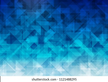 Light BLUE vector polygon abstract polygon abstract. Brand new colored illustration in blurry style with gradient. The polygonal design can be used for your web site.