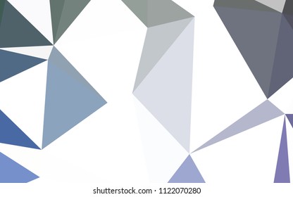 Light BLUE vector polygon abstract backdrop. Geometric illustration in Origami style with gradient.  Pattern for a brand book's backdrop.