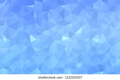 Light BLUE vector polygon abstract background. Colorful illustration in abstract style with triangles. Triangular pattern for your design.